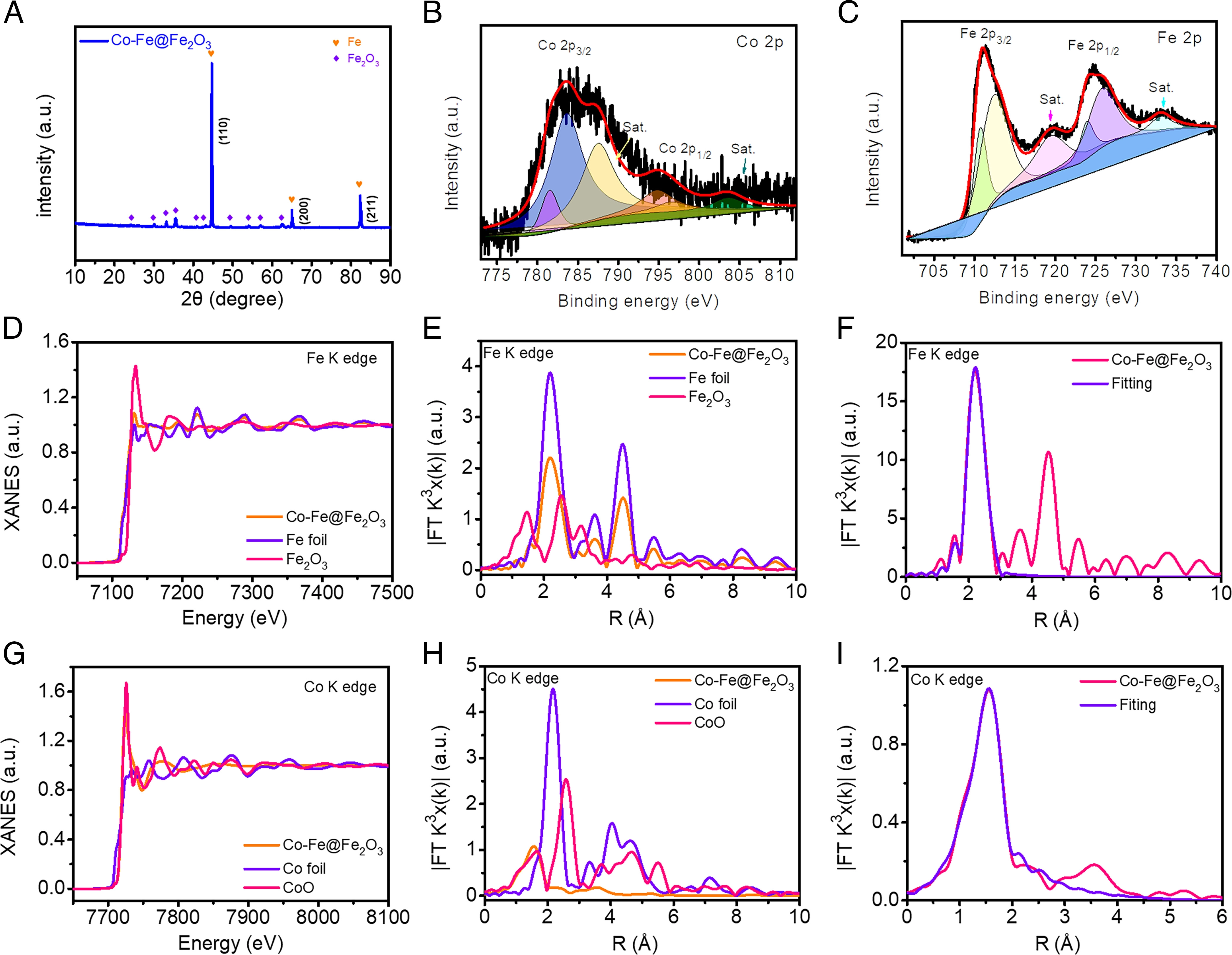 20220414-必赢电子游戏网站李淼副教授课题组开发钴掺杂铁基催化剂实现高效硝酸盐污染去除和可持续能源回收-李淼-图2 Co-Fe@Fe2O3结构表征.jpg
