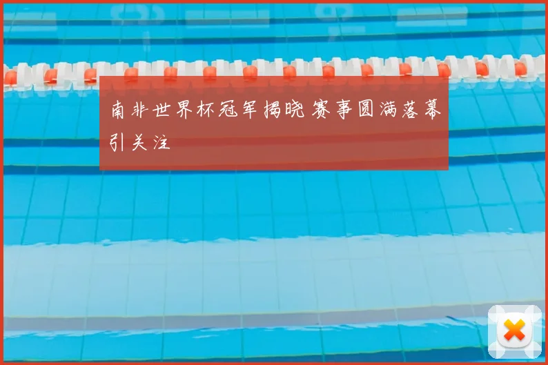 南非世界杯冠军揭晓 赛事圆满落幕引关注